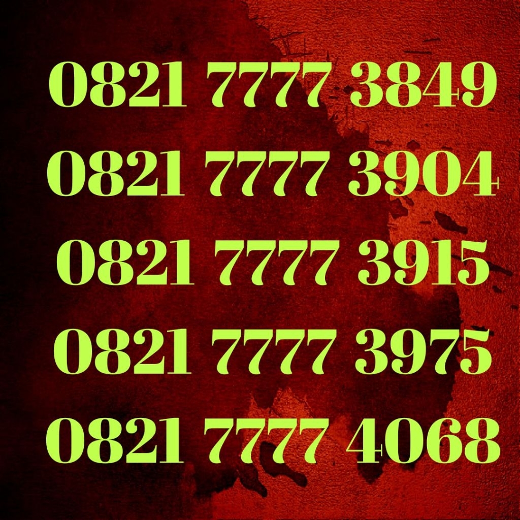 No Cantik Simpati Seri 7777 Plus sdh Combo Sakti