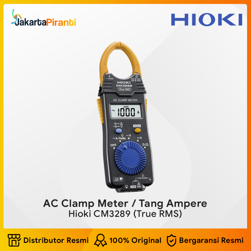Digital Tang Ampere AC Clamp Meter Multimeter Hioki CM3289 True RMS GARANSI 3 TAHUN RESMI HIOKI CM32