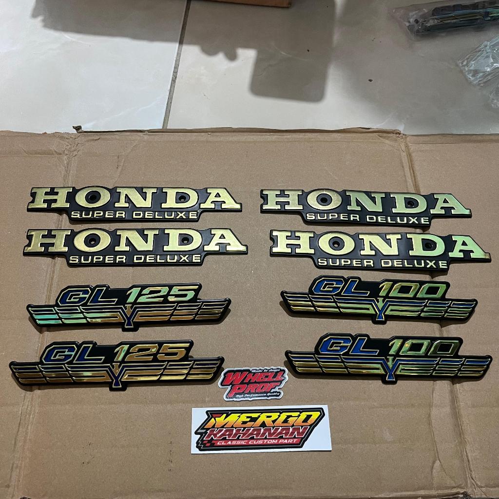 Emblem Tangki GL100 GL 100 125 Tepong Logo GL125 Whellprof WP Part Original