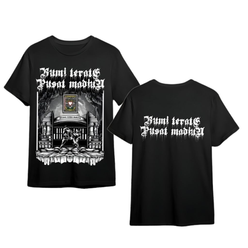 Promo Kaos Bumi Terate Pusat Madiun Bahan Cotton Combed Tebal Murah Dan Halus  Warna Hitam