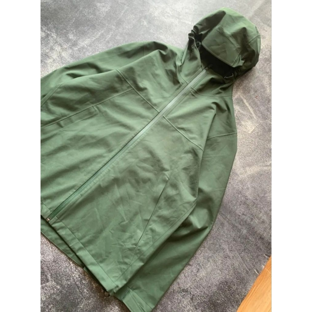 uniqlo blocktech hijau armi