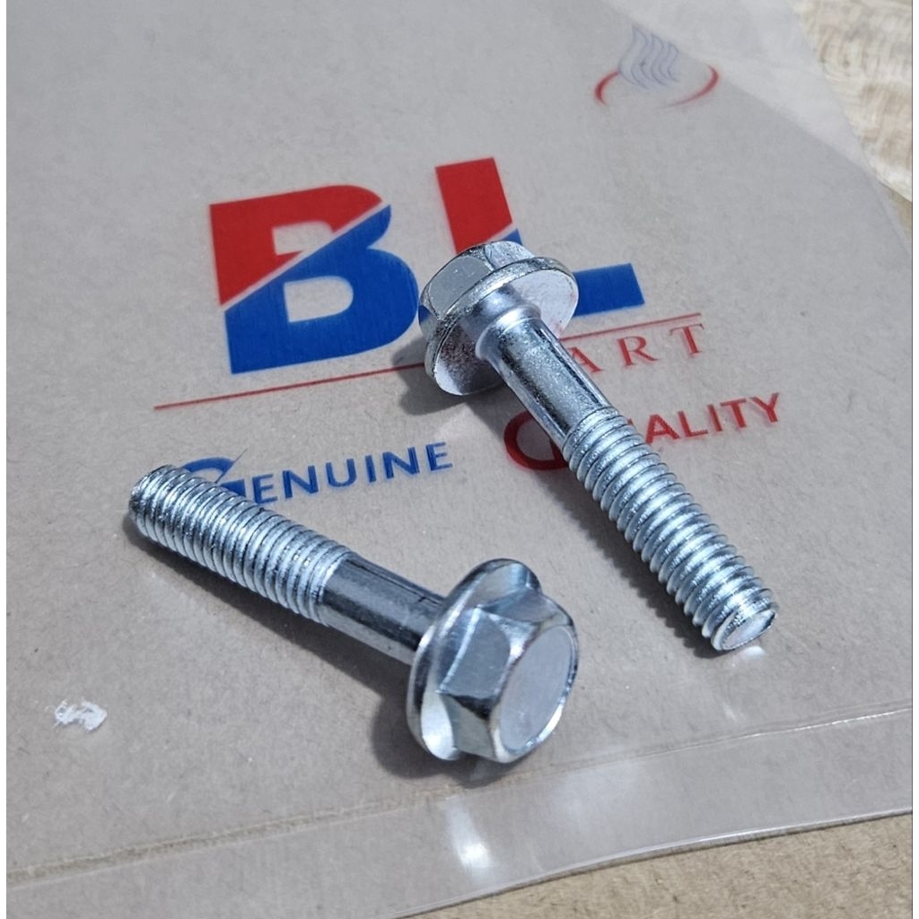 (Paket isi 10 pcs) Baut Flange M6x30 Kunci 10/ Baut Topi 10 Panjang 3cm