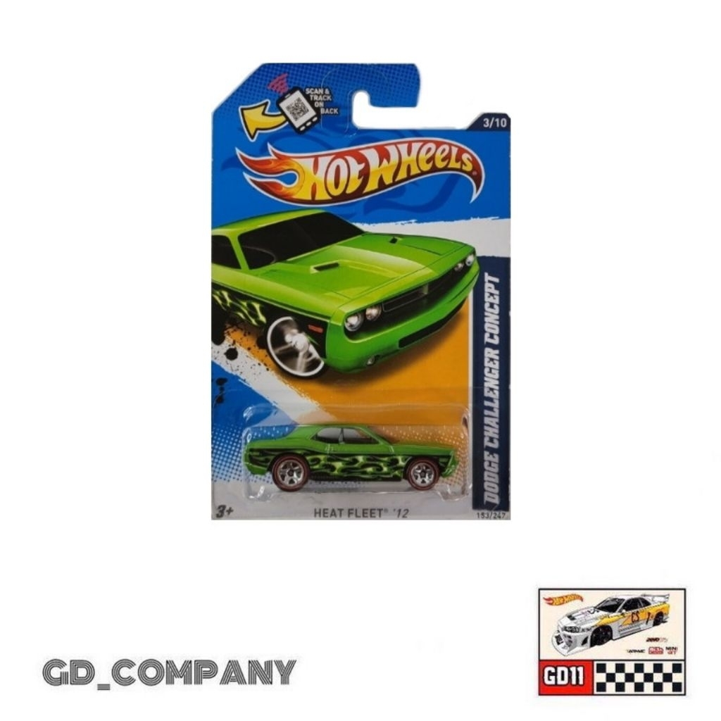Hotwheels Dodge Challenger Concept Hijau Loose