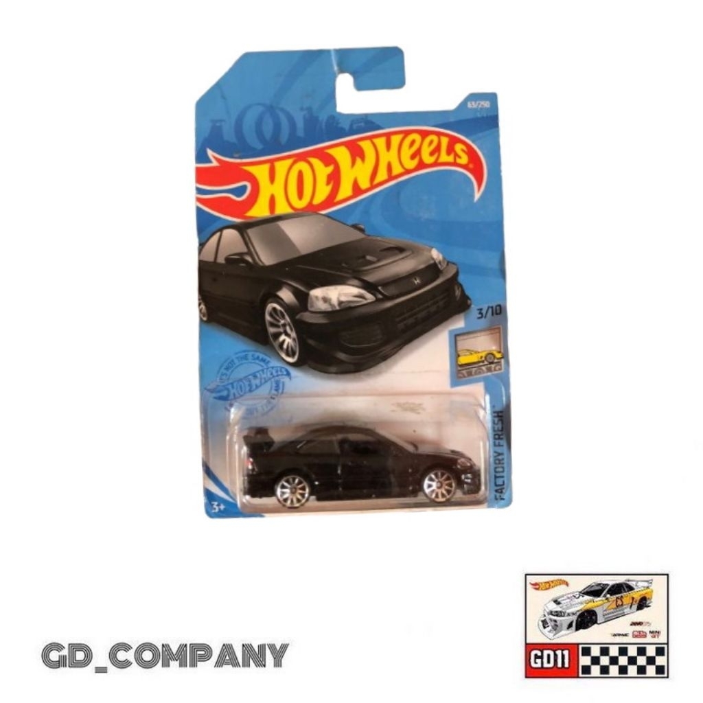 Hotwheels Honda Civic SI Hitam - baca deskripsi