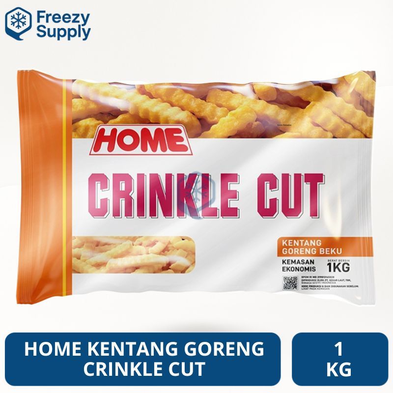 Home Kentang Goreng Crinkle Cut 1 Kg Frozen