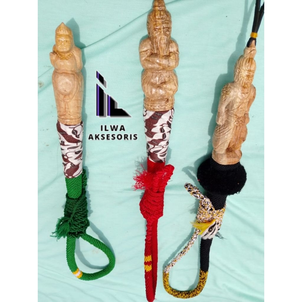 Luxiastore_ Pecut Jaranan Gagang Ukir Khas Malang