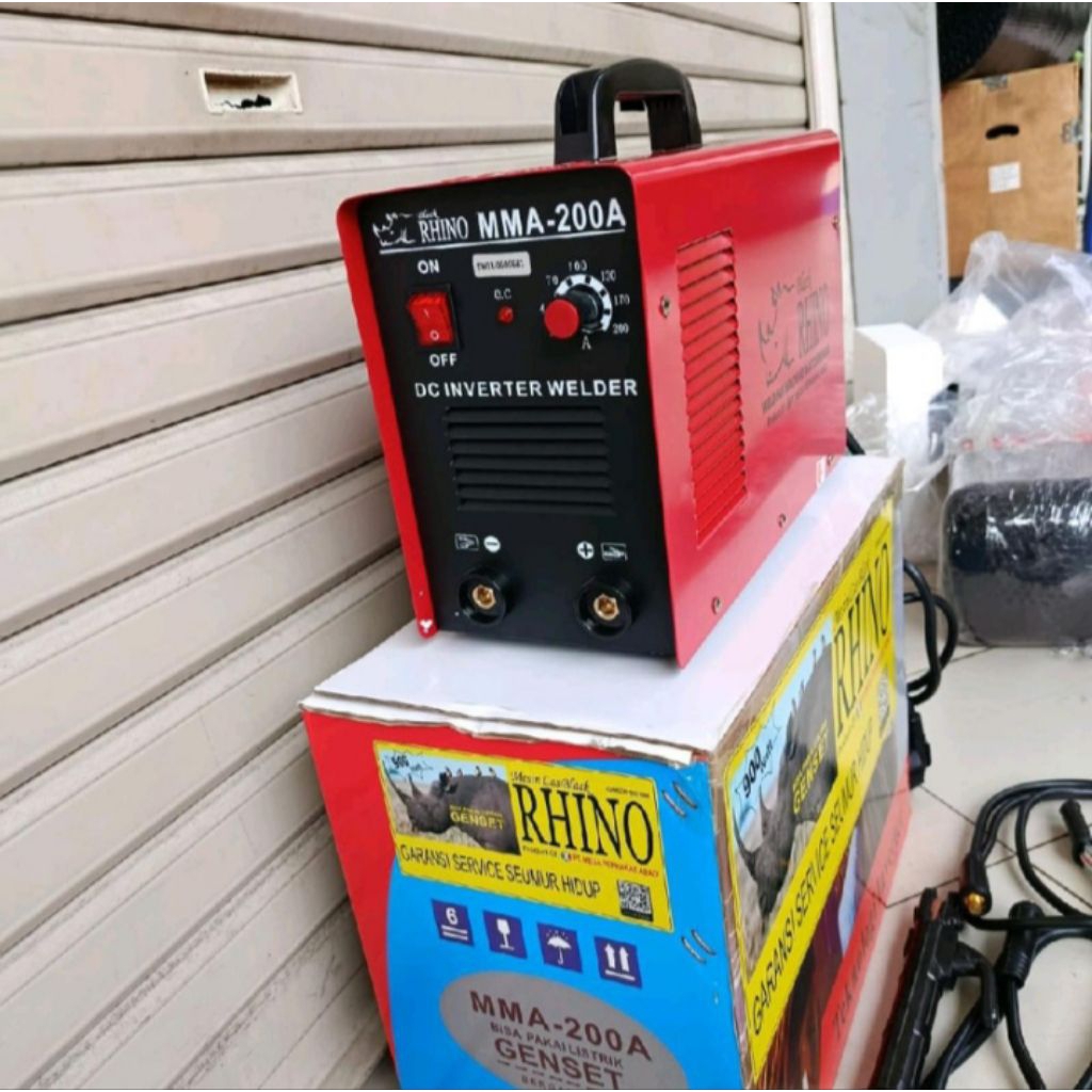 mesin las RHINO MMA 200A 900 watt travo las 900 watt