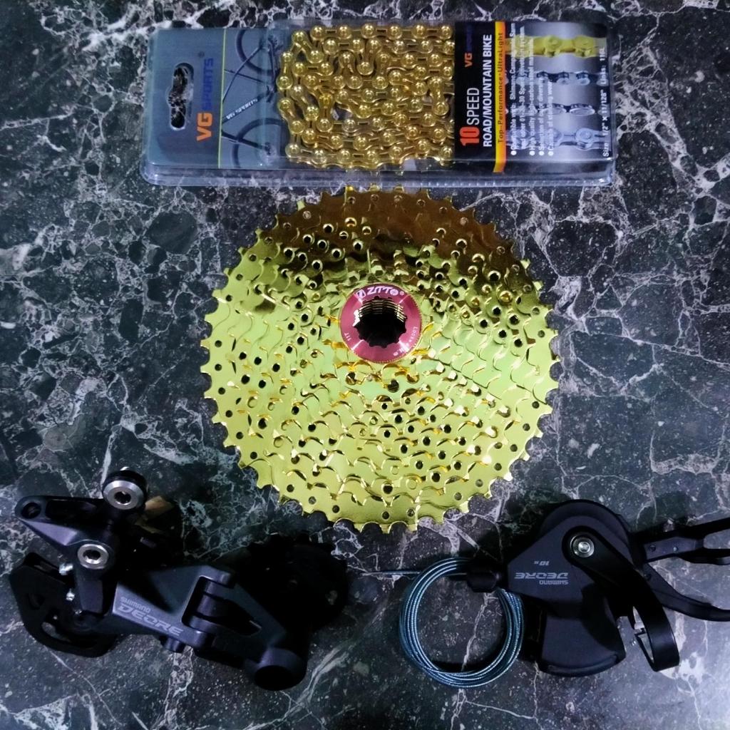 Groupset 10 Speed Shimano Deore M4100 M4120 Original Gold Japan MTB Federal Commuter