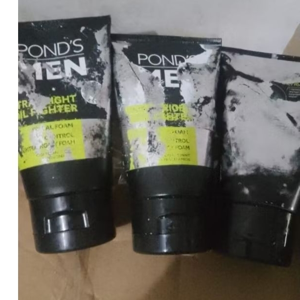 Pond's Men Facial Wash 100gr [ RIJEK STIKER ] Oil Blaster Ponds Sabun Cuci Muka Face Foam Scrub