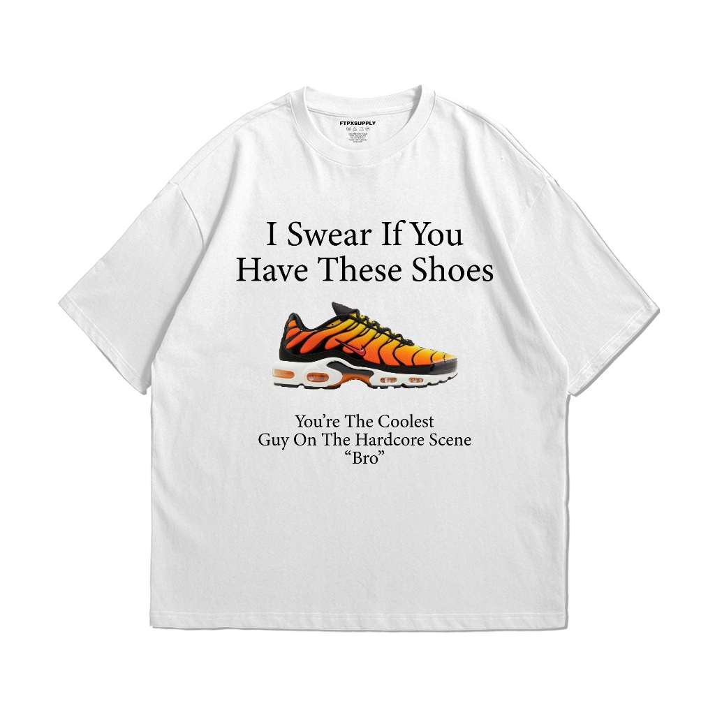 NIKE T-SHIRT - Air Max Plus TN Orange Sunset / HARDCORE SCENE / COTTON 20S / KAOS FTPXSUPPLY
