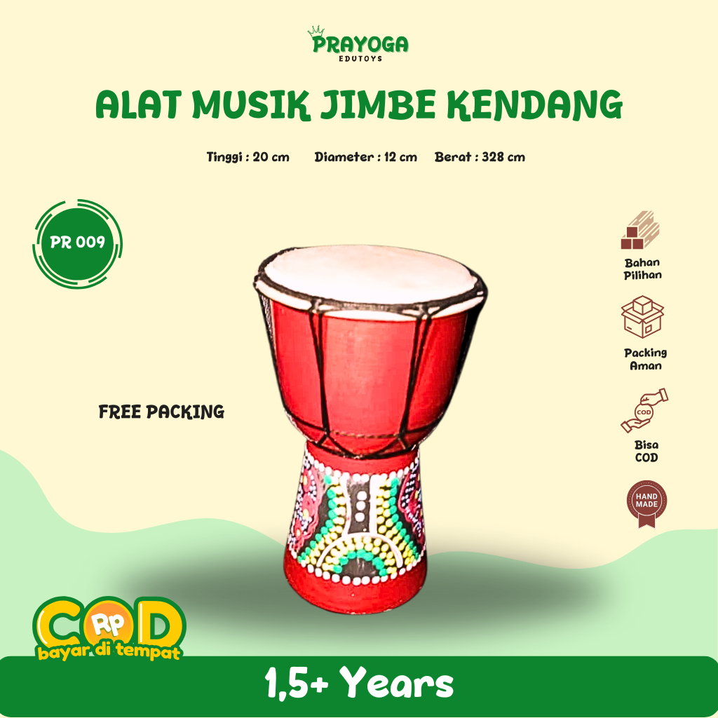 Alat musik jimbe kendang_EDUKASI ANAK TK PAUD