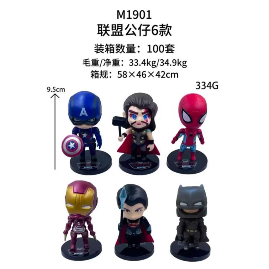 action figure avenger chibi set kode d isi 6