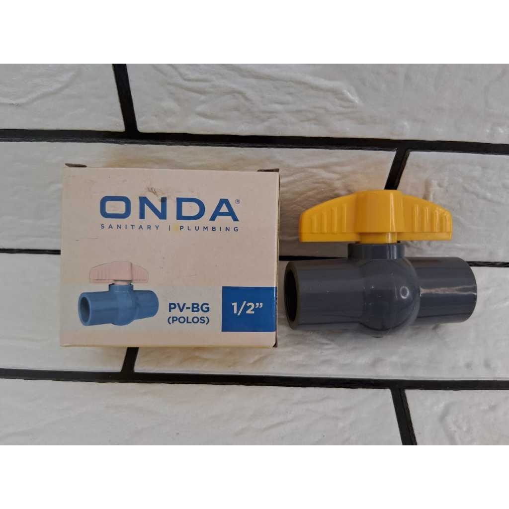 Onda Ball Valve PVBG 1/2" / Stop Kran Air Onda / Onda Ball Valve PVBG 3/4" / Stop Kran Air Onda