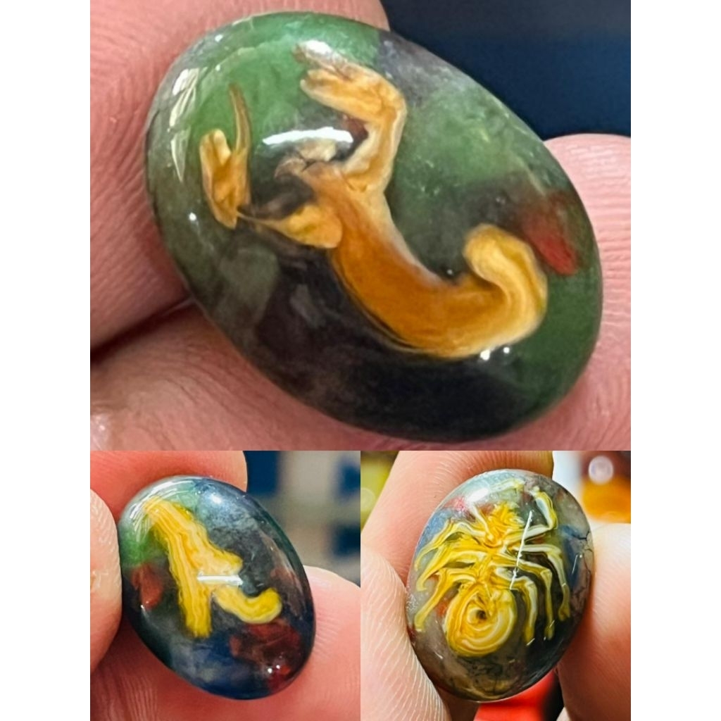 Batu akik motif pancawarna // motif kris//motif labalaba//motif kelajengking