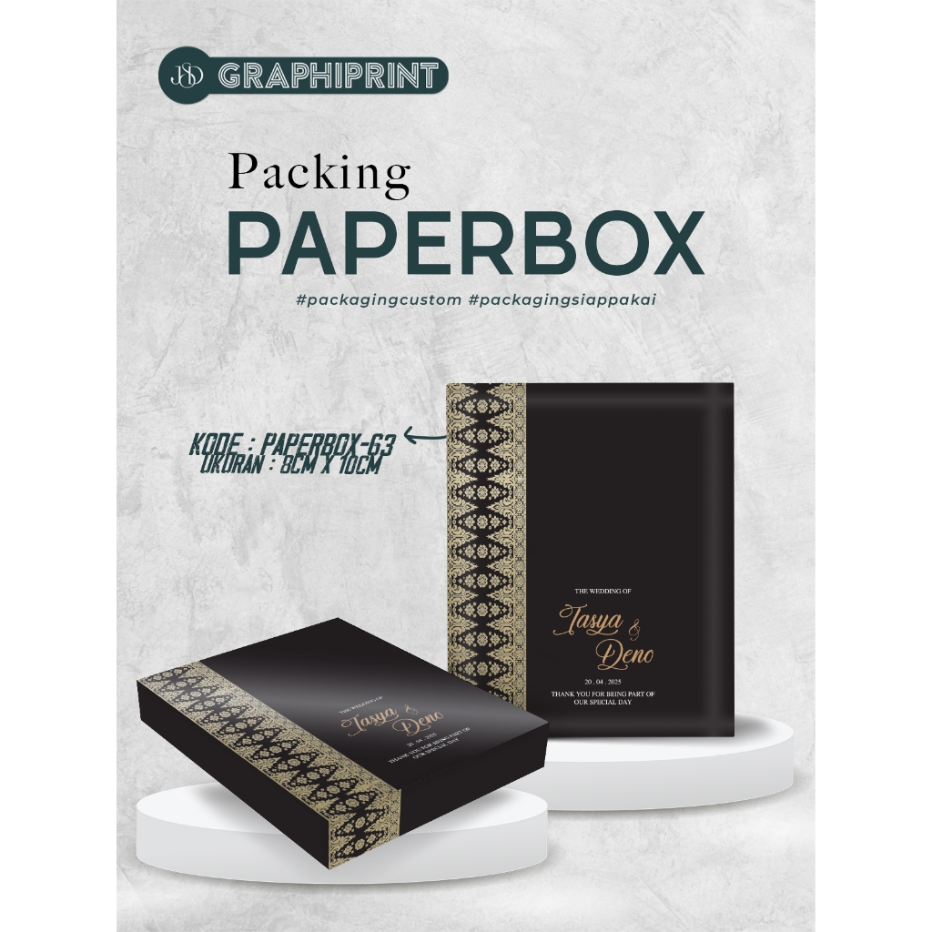 Packaging Souvenir Paper Box Desain Custom | Kemasan Souvenir Dompet Kartu Card Holder