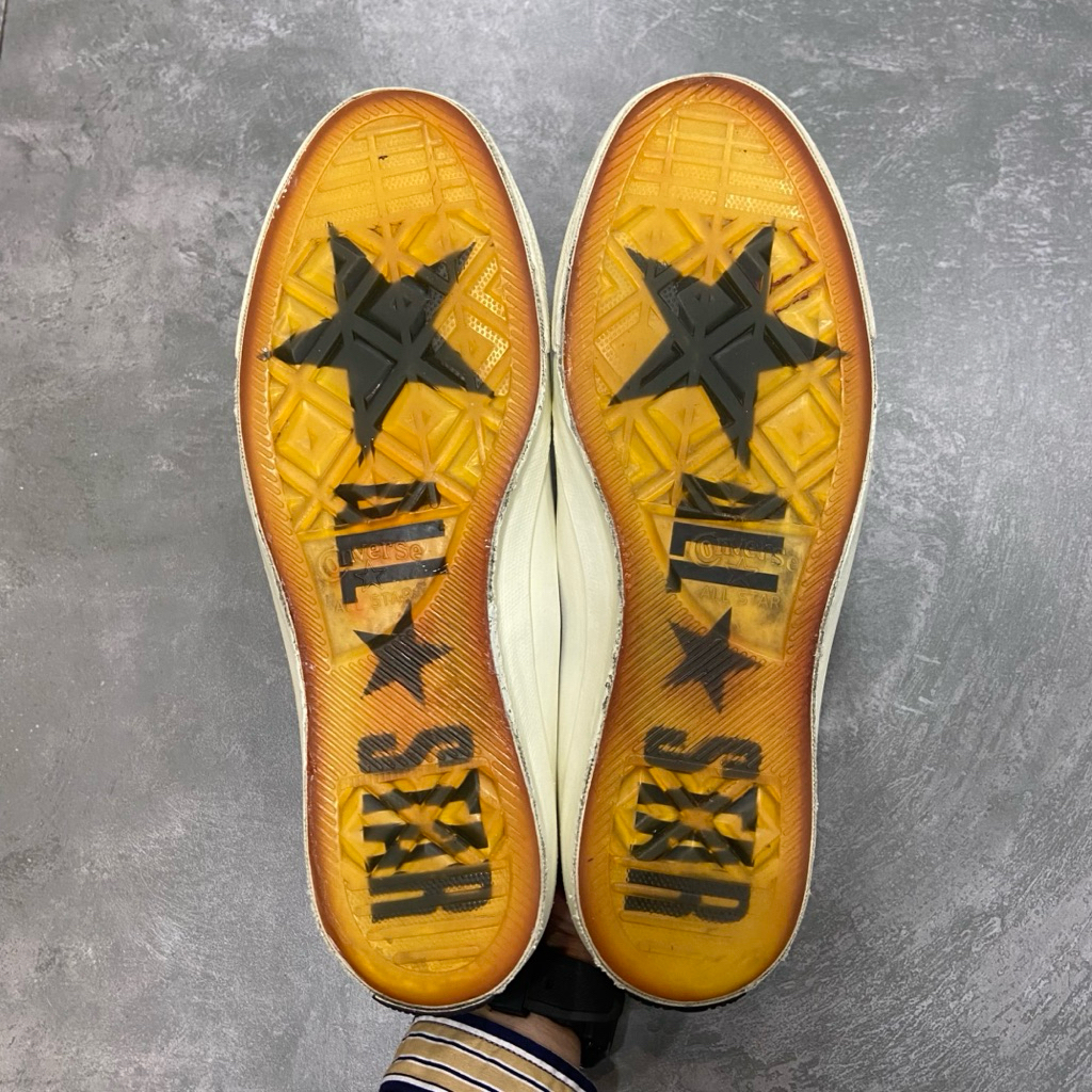 [Size 43] John Varvatos x Converse One Star Low Black Turtledove Leather Second Original. Harga Baru