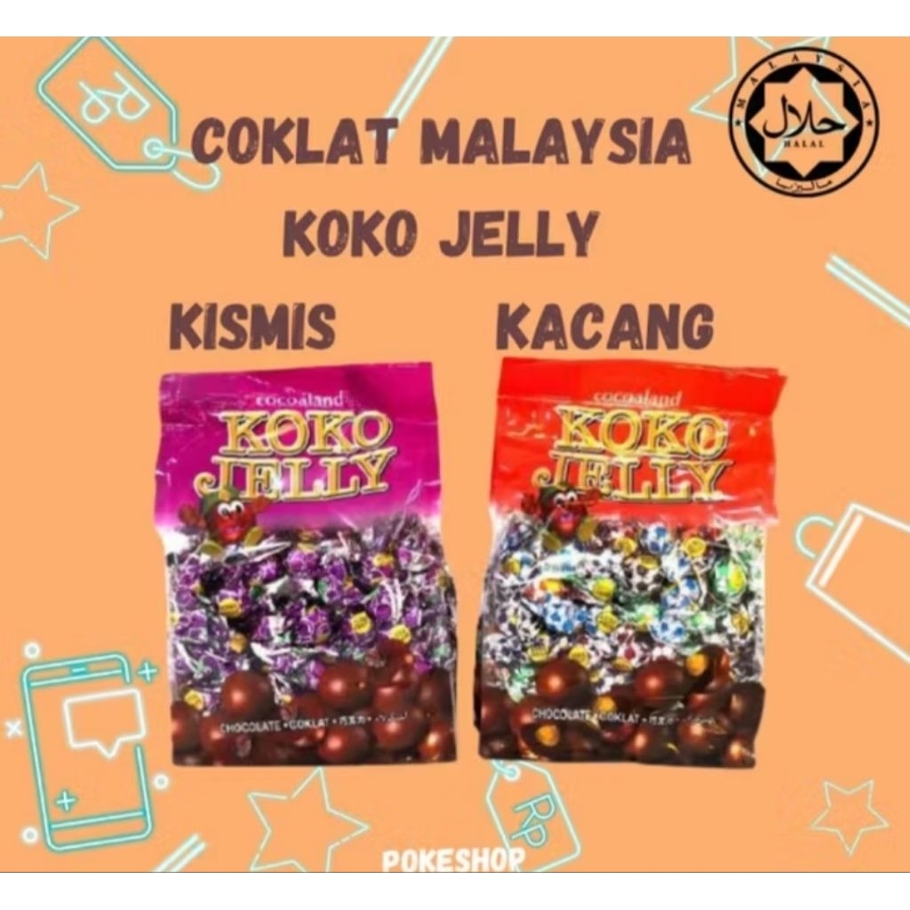 coklat Malaysia koko jelly
