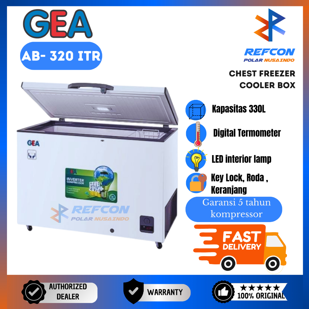 Chest Freezer Inverter GEA AB 320 ITR / AB320ITR