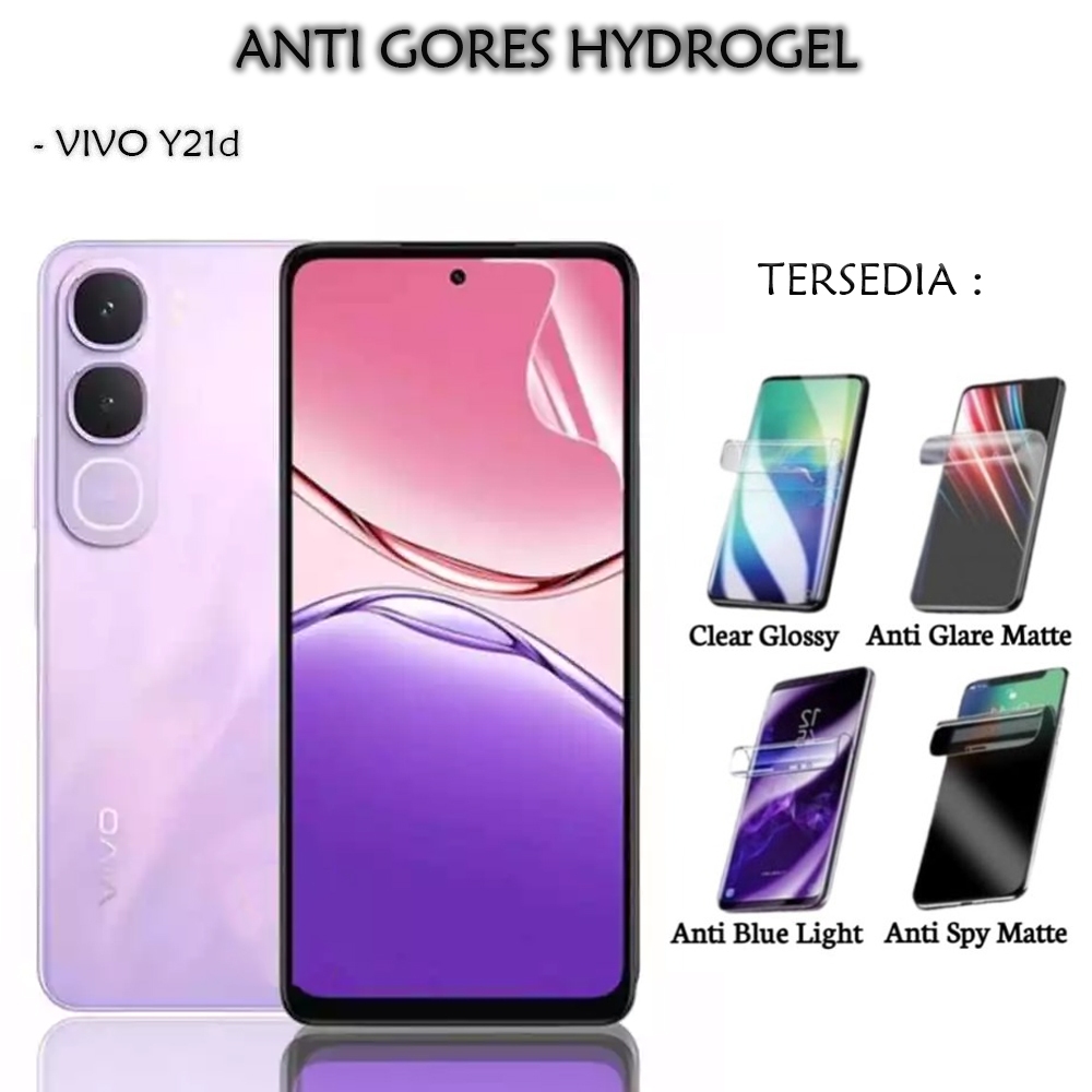 Anti Gores Hydrogel Full Cover Vivo Y21d Anti Gores Jelly