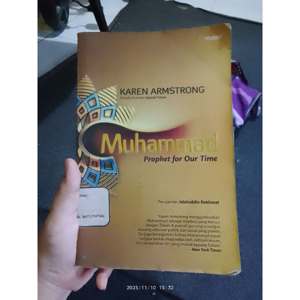 MUHAMMAD PROPHET FOR OUR TIME Karen Amstrong SEKEN BUKAN BUKU BARU
