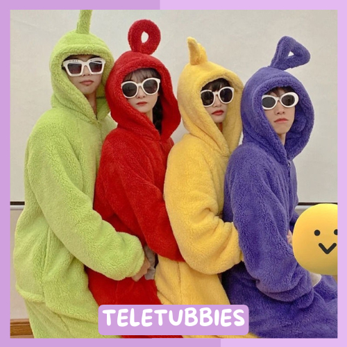 KOSTUM Daster TELETUBBIES Piyama Bahan Tebal