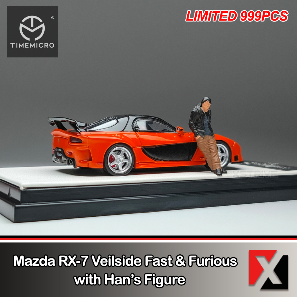 TIME MICRO 1:64 Mazda RX-7 Veilside & Han Mazda RX7 Fast and Furious