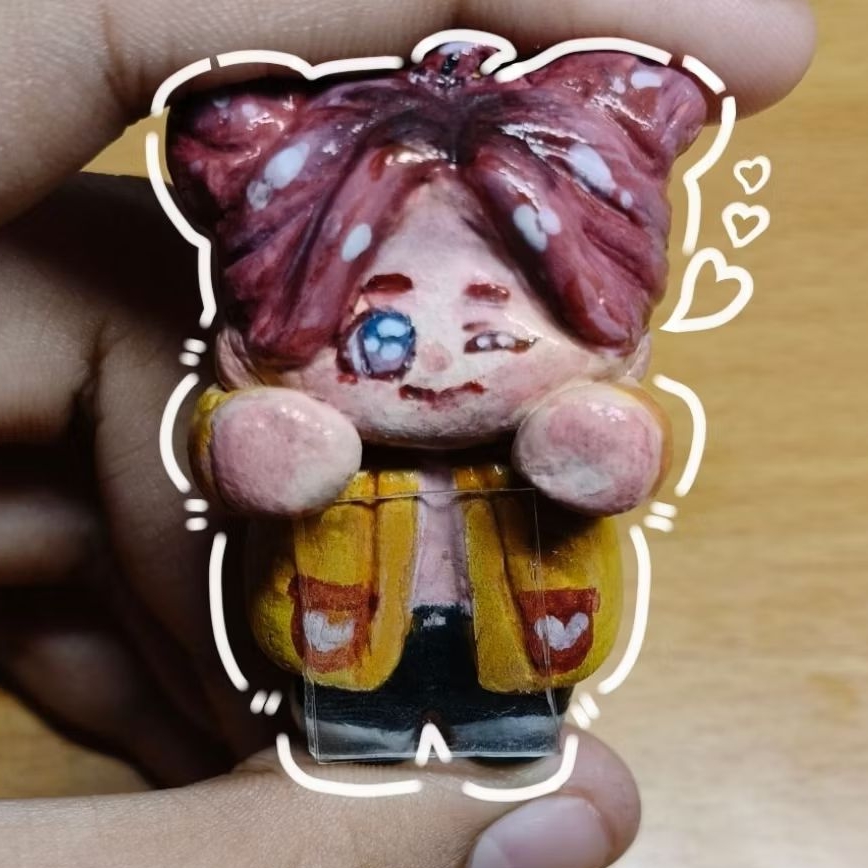 Chibi custom Clay Hippers (handmade clay figure)