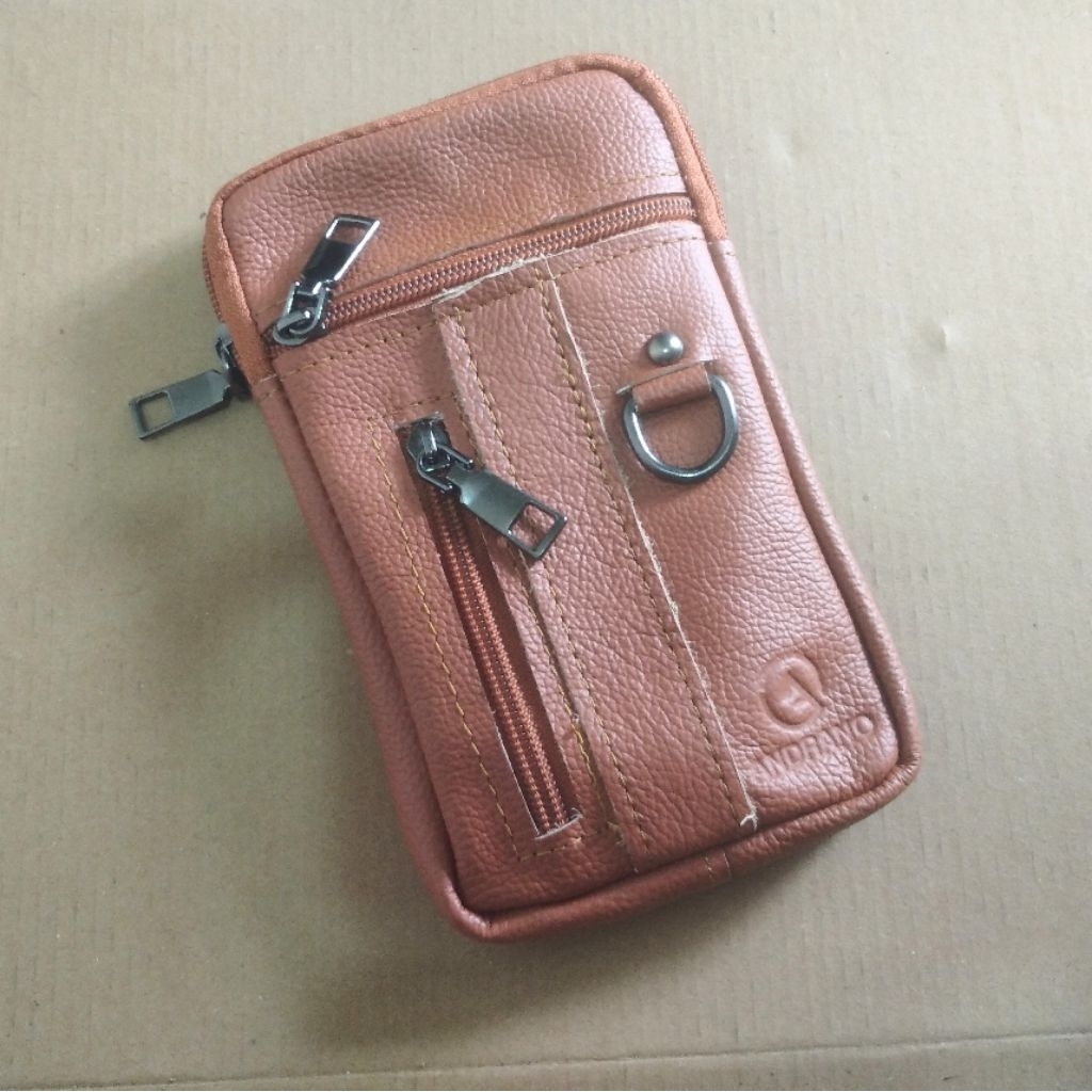 TAS HP PRIA BAHAN KULIT ASLI DOMPET HANDPHONE