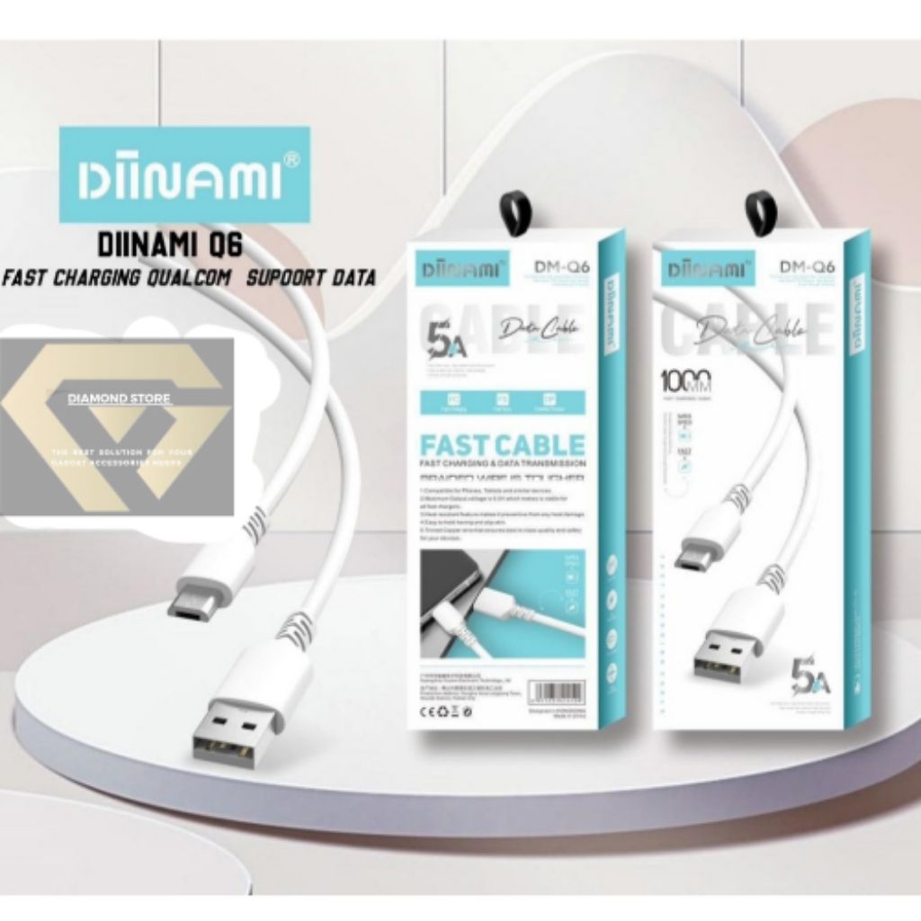 DIINAMI CABLE DATA DM - Q6 5A FAST CHARGING MICRO TYPE C IPHONE
