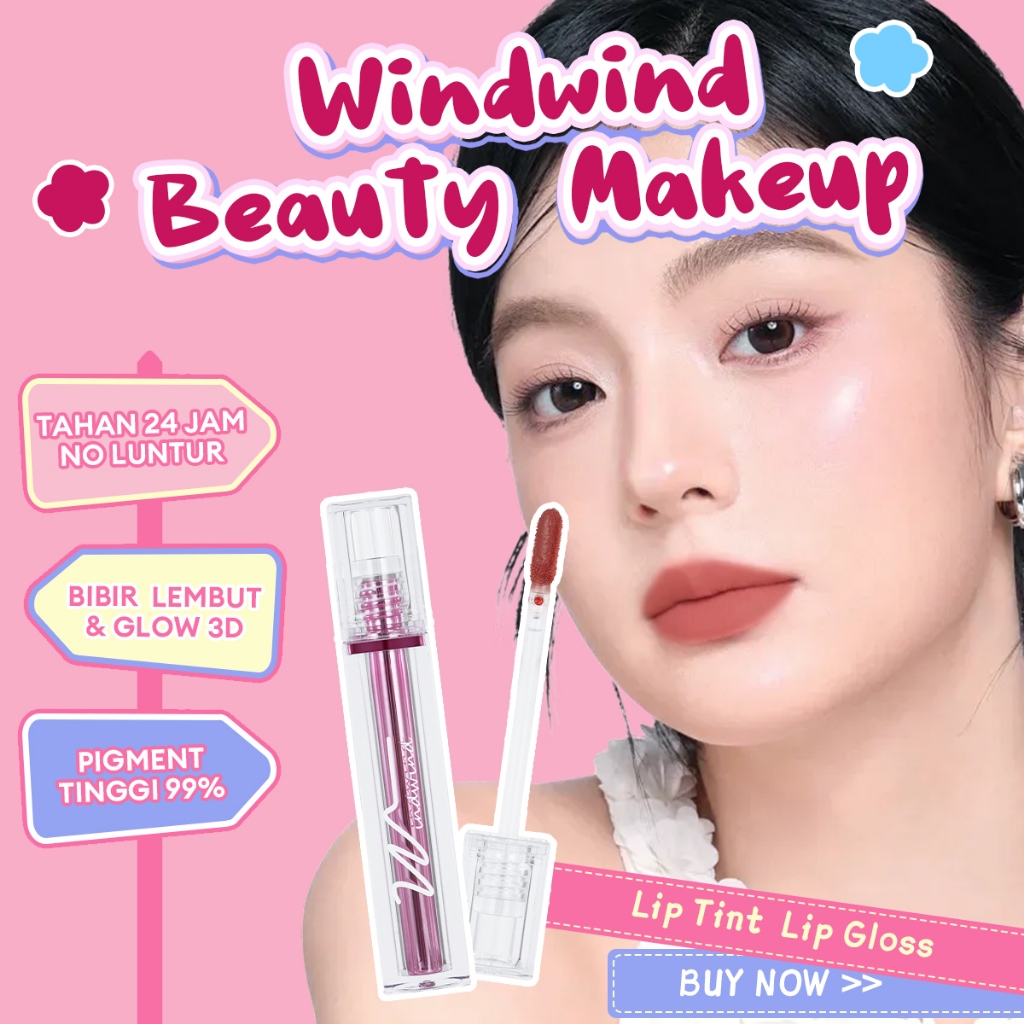 [BY]Lip Glaze Matte Glass Soft Mist Velvet Lip Glaze Whitening Lip Glaze-COD