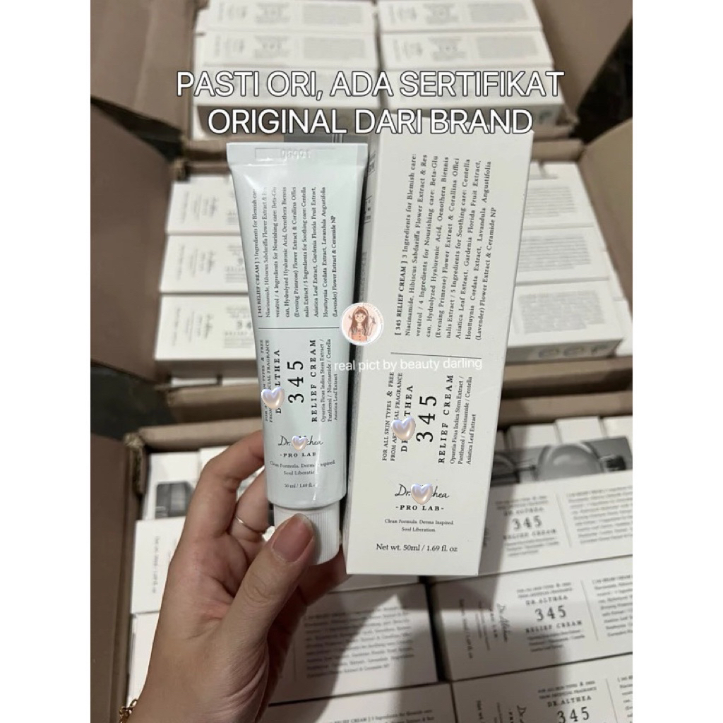 READY STOCK 345 RELIEF CREAM | GENTLE 20% VITAMIN C SERUM | RETINOL SERUM | AQUA CREAM |  345 RELIEF