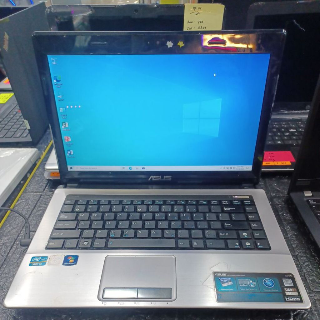 laptop asus K43SD intel core i5-2450M ram 4gb ssd 128gb 1019