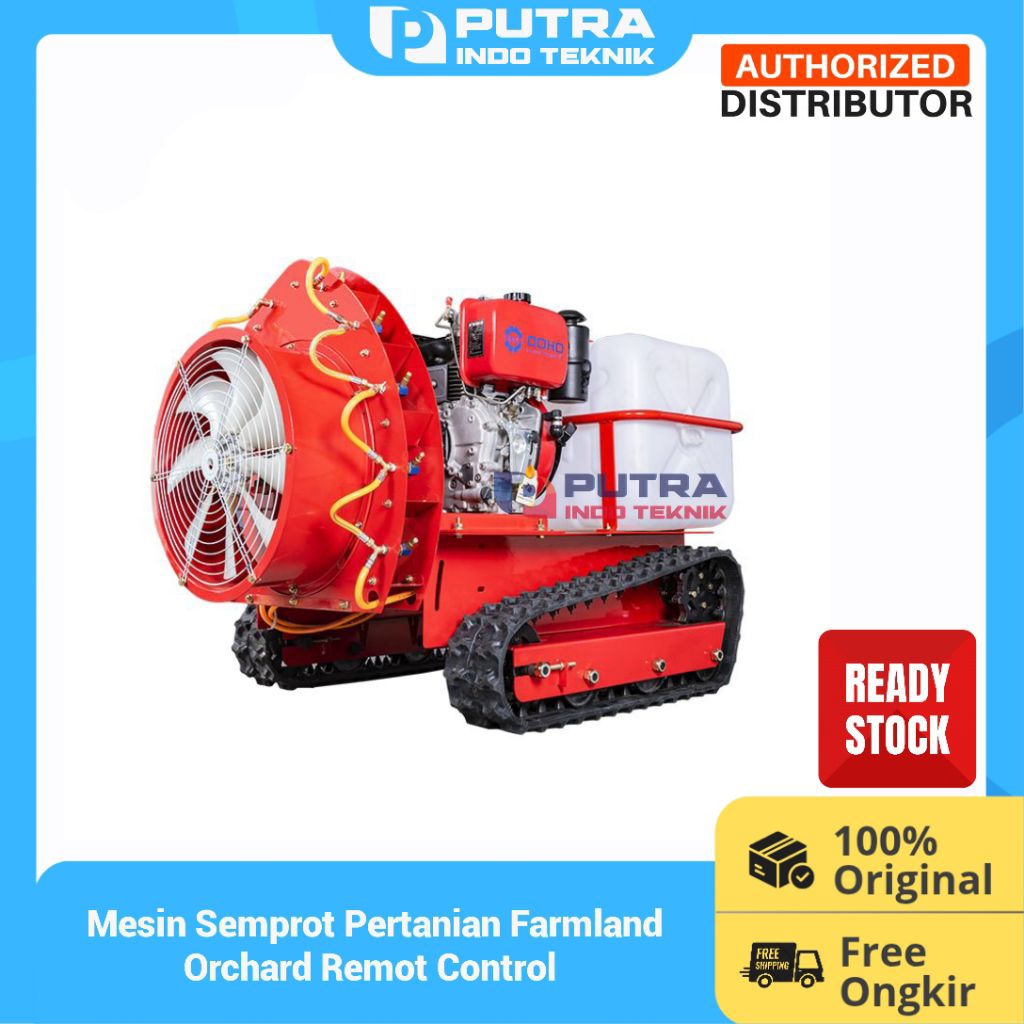 Mesin Semprot Pertanian Farmland Orchard Remot Control Gasoline Sprayer Agriculture Fogging Crawler 