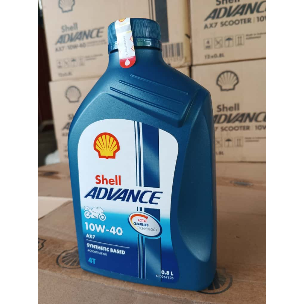 Oli Shell Advance Oli Motor Bebek Shell AX7 10-40w 08L MOTOR BEBEK