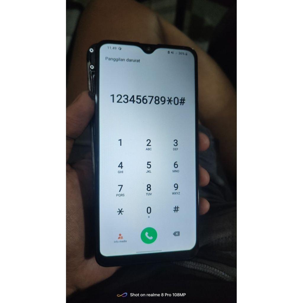 LCD Samsung A10S Original Copotan Tested