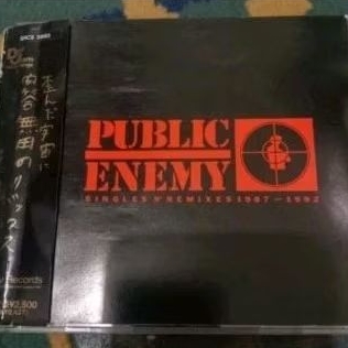CD AUDIO ORIGINAL Import PUBLIC ENEMY SINGLES AND REMIXES 1987 - 1992 WITH OBI JAPAN
