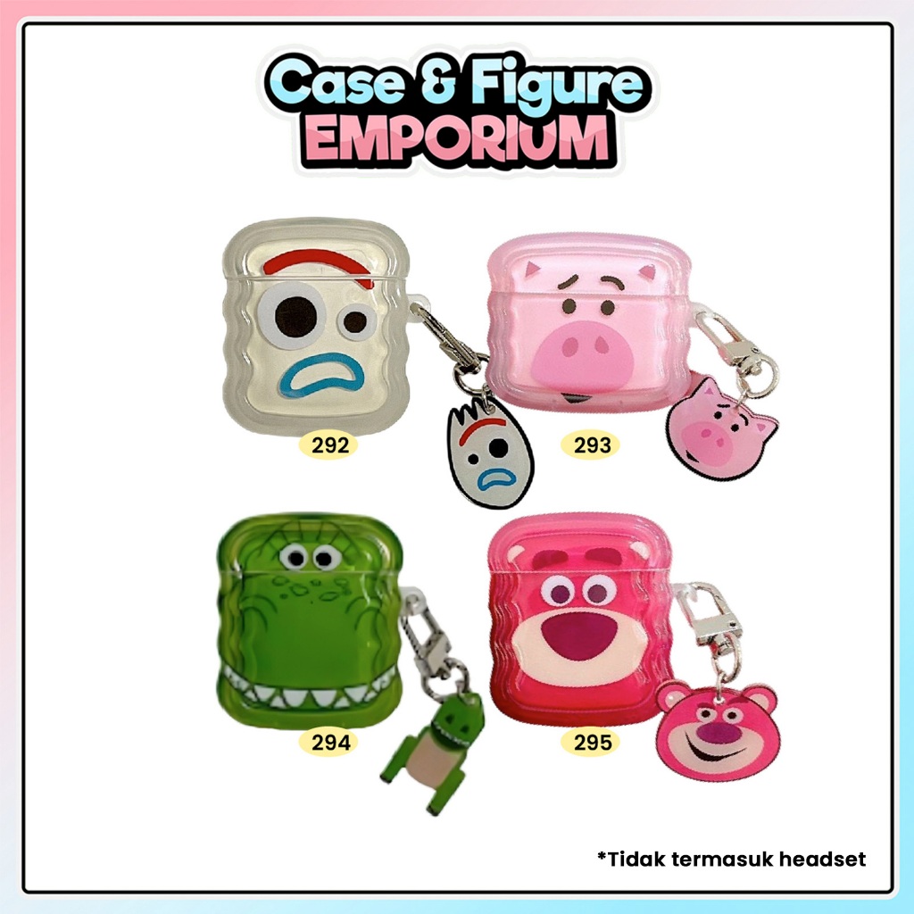 [ATP] Airpods Case Toy Story Lotso Forky Dino Piggy Gen 1 2 3 Pro Soft Silicone Karakter GB28