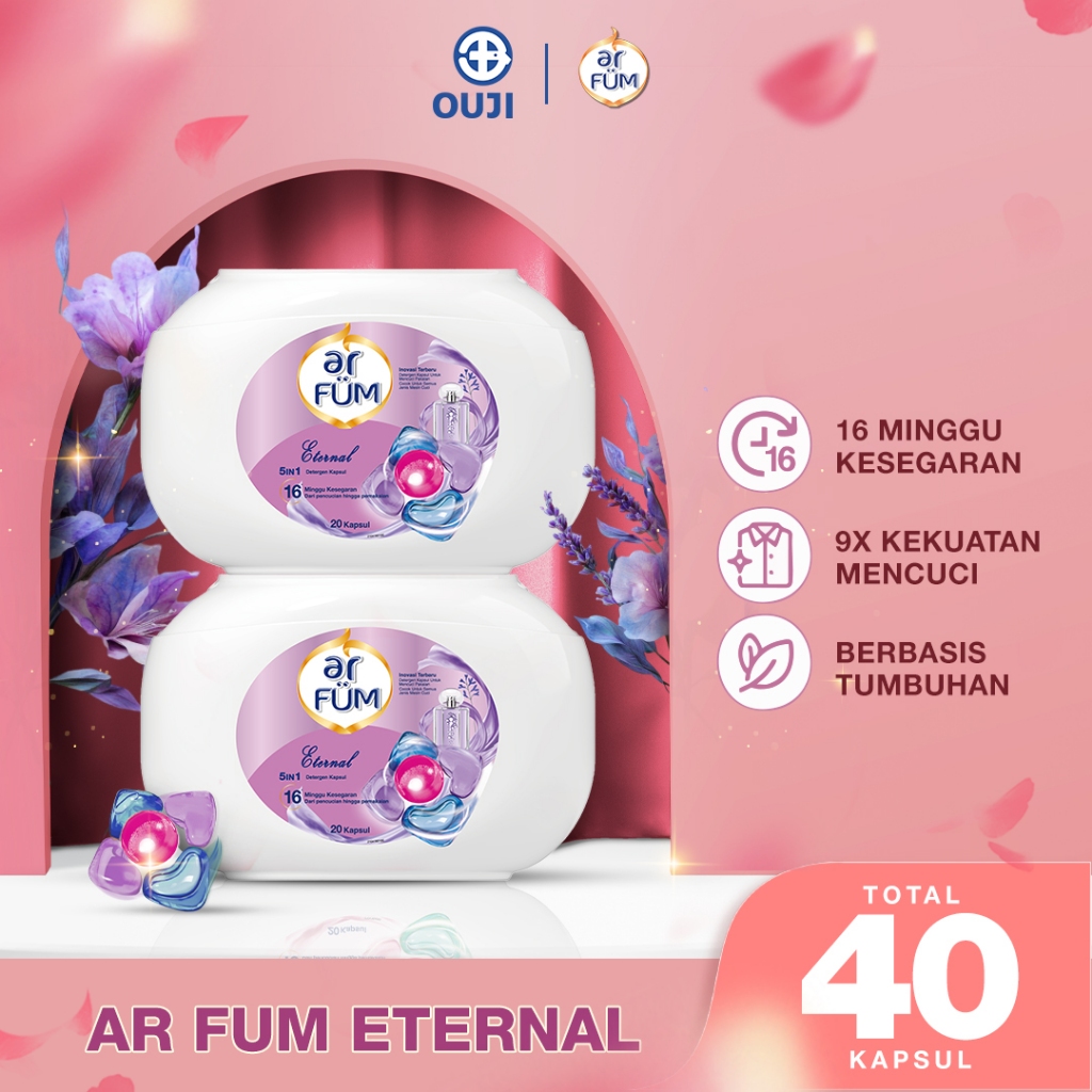 BUY 1 TUB GET 1 TUB ARFUM DETERGENT CAPSULES - 40 CAPSULES TOTAL - DETERGENT CAPSULES - LAUNDRY DETE