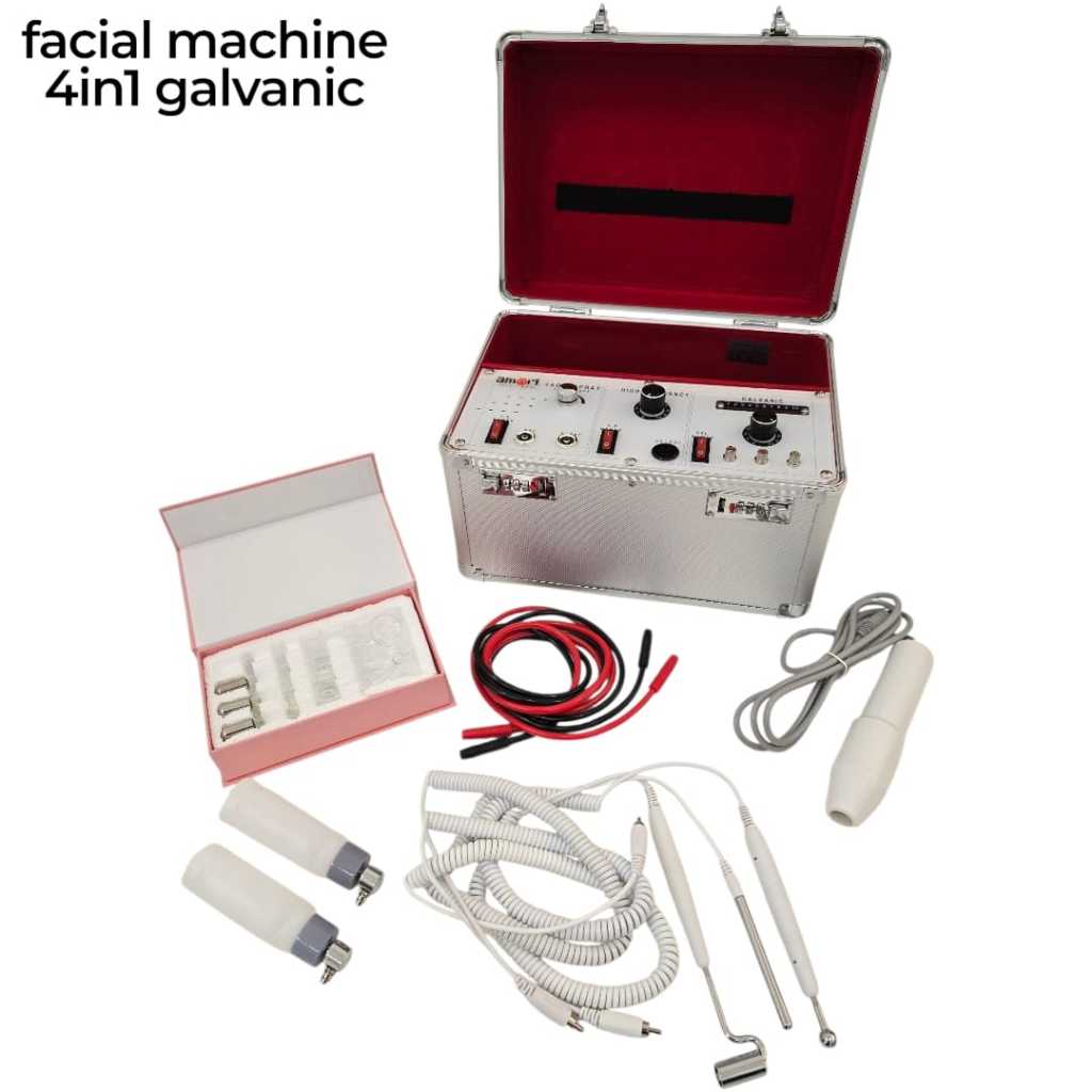 Facial machine 4in1 Amori/Mesin Facial 4in1 /Galvanik/HF/Vacum/Spray