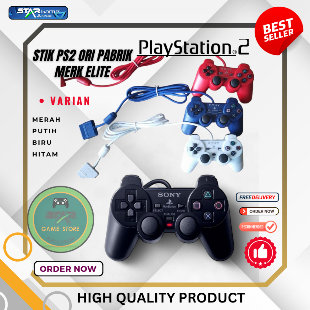 STIK PS2 STIK PLAYSTATION 2 ORIGINAL PABRIK PREMIUM