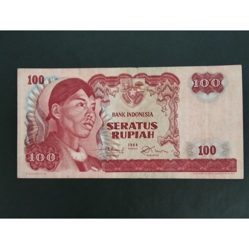 UKI 100 rupiah jendral Sudirman 1968