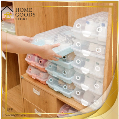 HL0199 Kotak Sepatu Plastik Transparan Penyimpanan Kotak Sepatu Shoes Storage Box