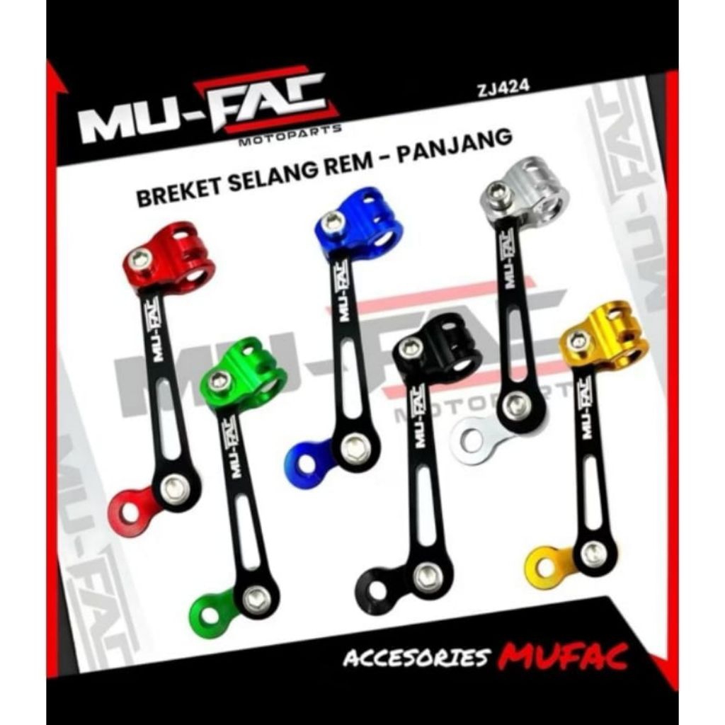 BREKET SELANG KLEMAN SELANG REM M1 CNC ALLOY MUFAC UNIVERSAL MATIC BEBEK VARI BEAT MIO SUPRA GTR 150