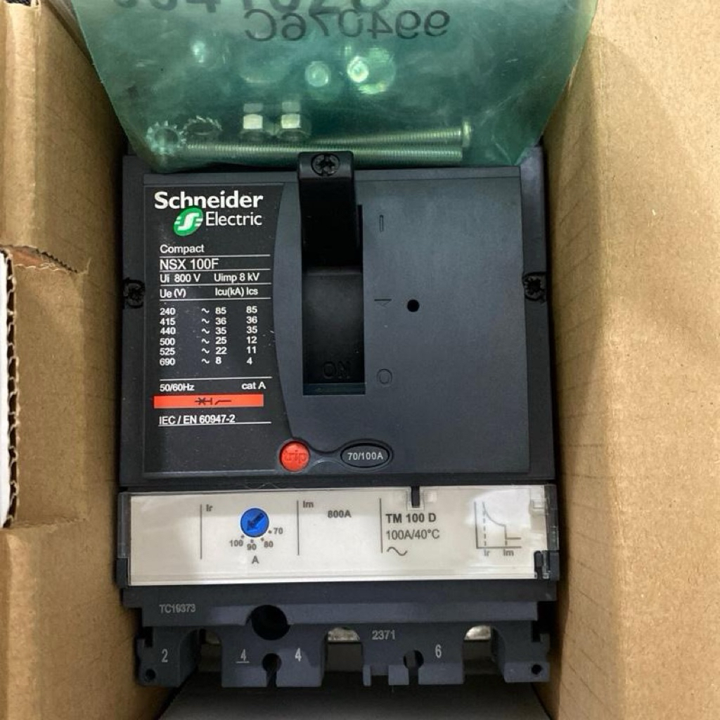 MCCB NSX100F 3P 100A Schneider Original