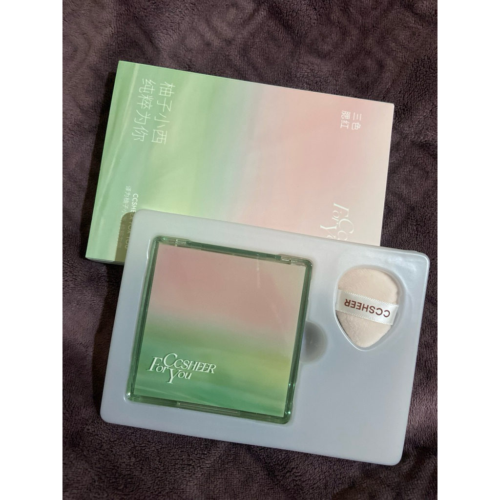 Ccsheer For You Romantic Three Color Powder Blusher KKV OH SOME Preloved