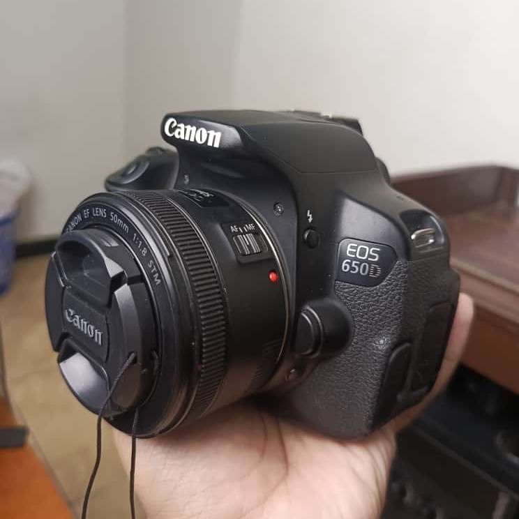 CANON EOS 650D + LENSA FIX CANON F1.8 STM SECOND MULUS | NOT EOS 600D 700D