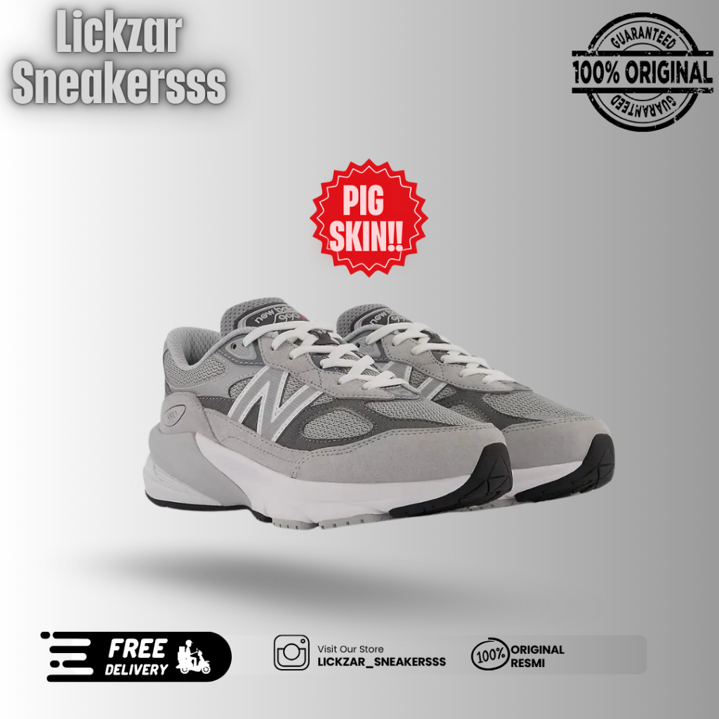 Sale Sepatu Sneakers NB 990V6 GC990GL6 Grey GS