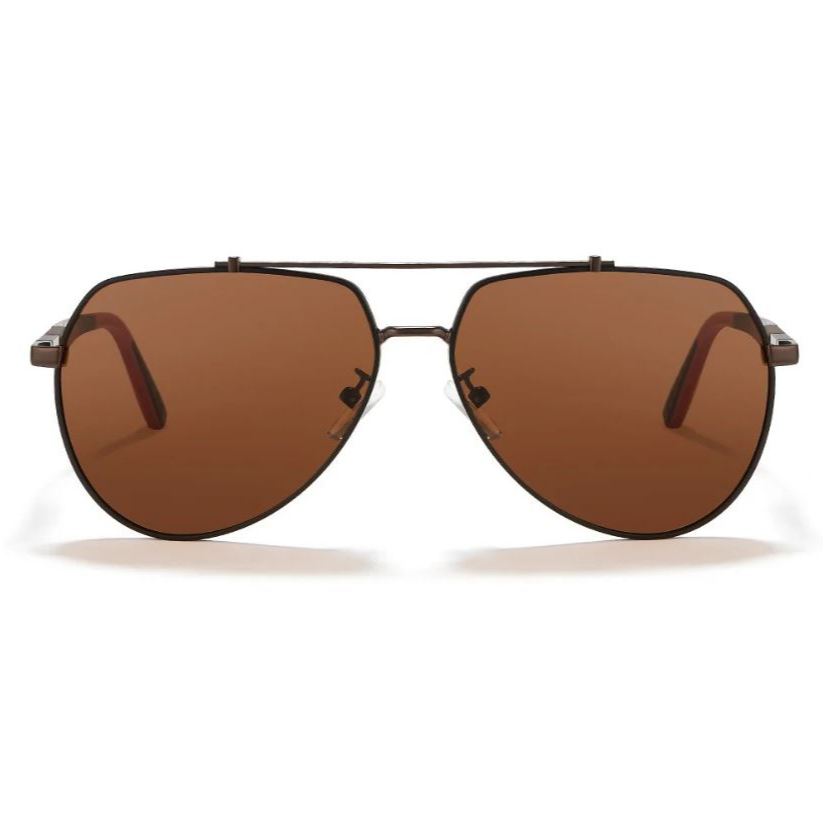 Cyxus Ember Tea Brown Polarized Sunglasses Men Women UV400 Protection Sports Glasses Kacamata Sungla