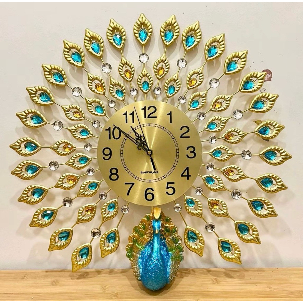 Jam dinding merak jam jumbo luxury jam mewah hiasan dinding jam mewah