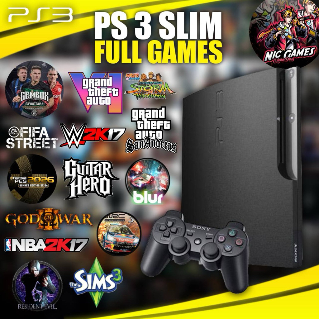 PS 3 Slim Seri 21 FULL GAMES